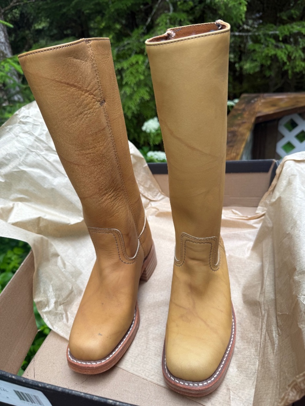 Frye campus banana boots